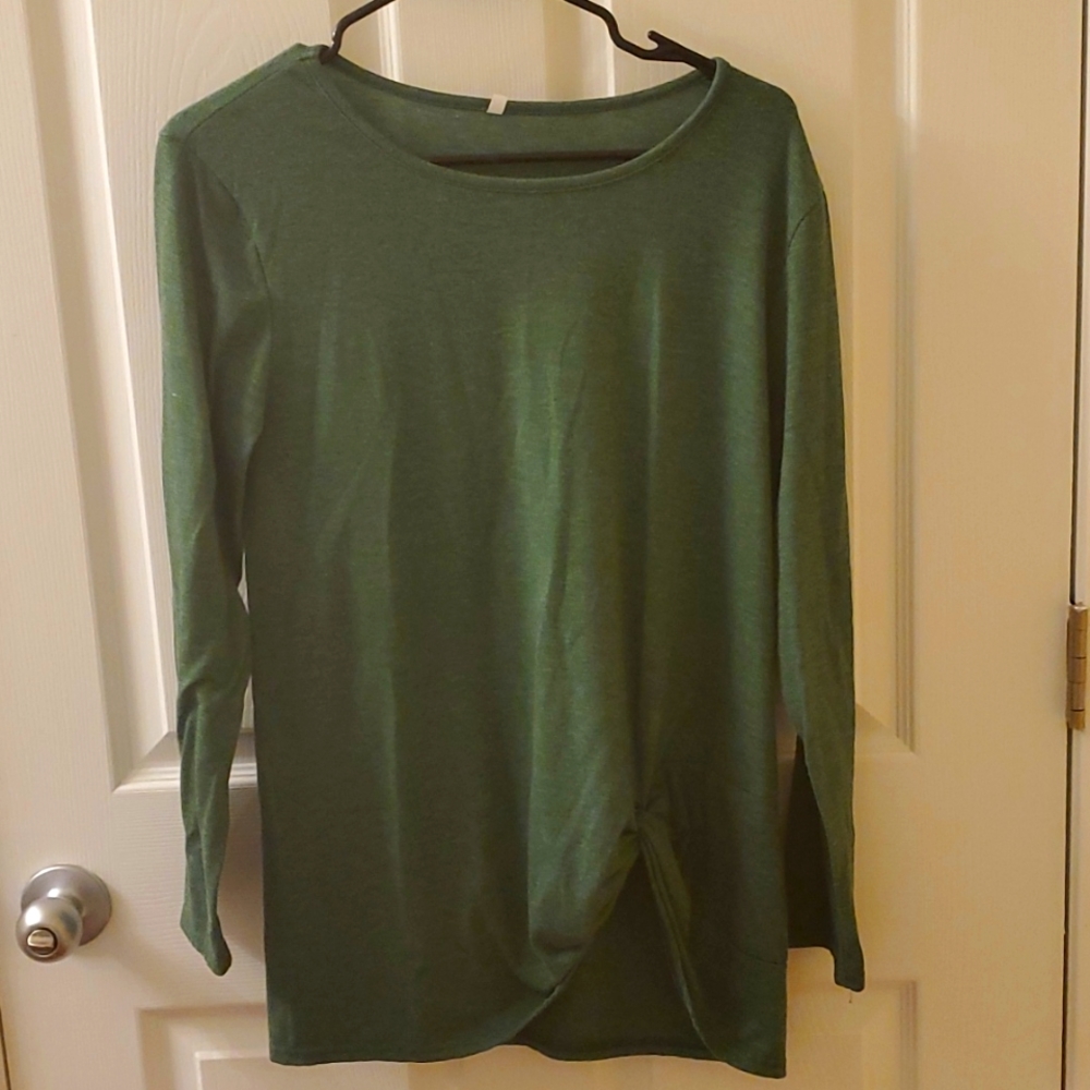 Green tunic shirt (brand unknown)